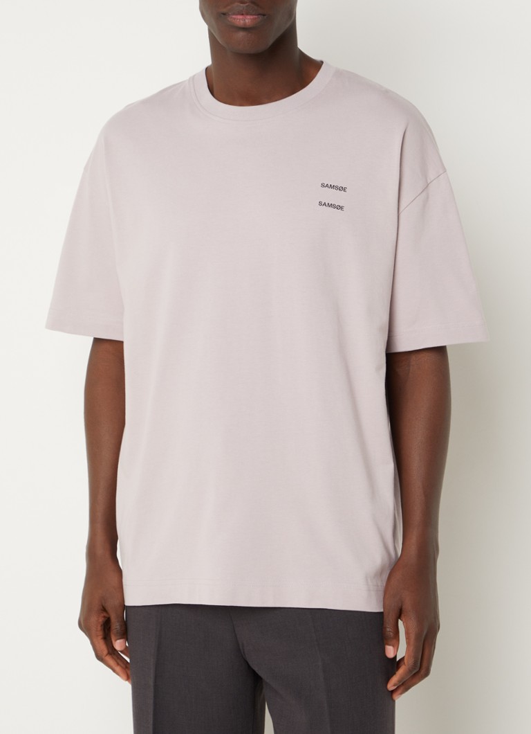 Tricou SAMSØE Joel din bumbac organic cu logo