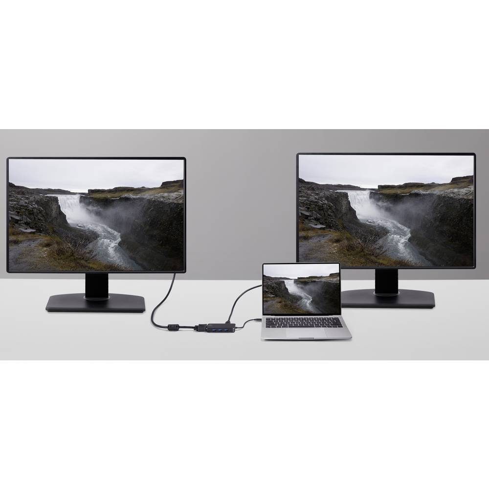 Renkforce Laptop-Dockingstation RF-230 6-in-1 USB-C® Dockingstation (bis 4K@30Hz, USB-C® Power Delivery