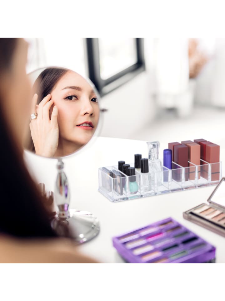 relaxdays Make Up Organizer in Transparent - (B)25,5 x (H)5 x (T)9 cm günstig kaufen onesize