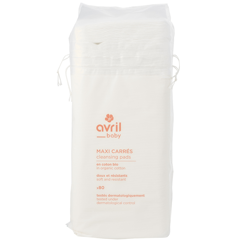 Avril Maxi carrés coton bio x80