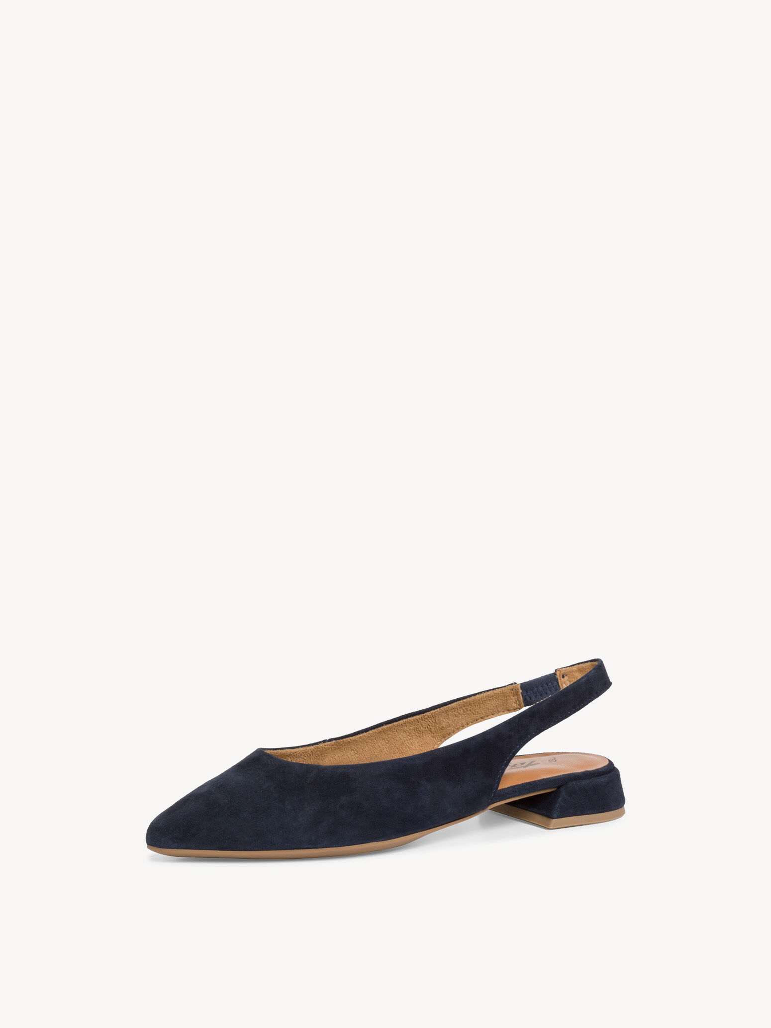 Escarpin en cuir - bleu
