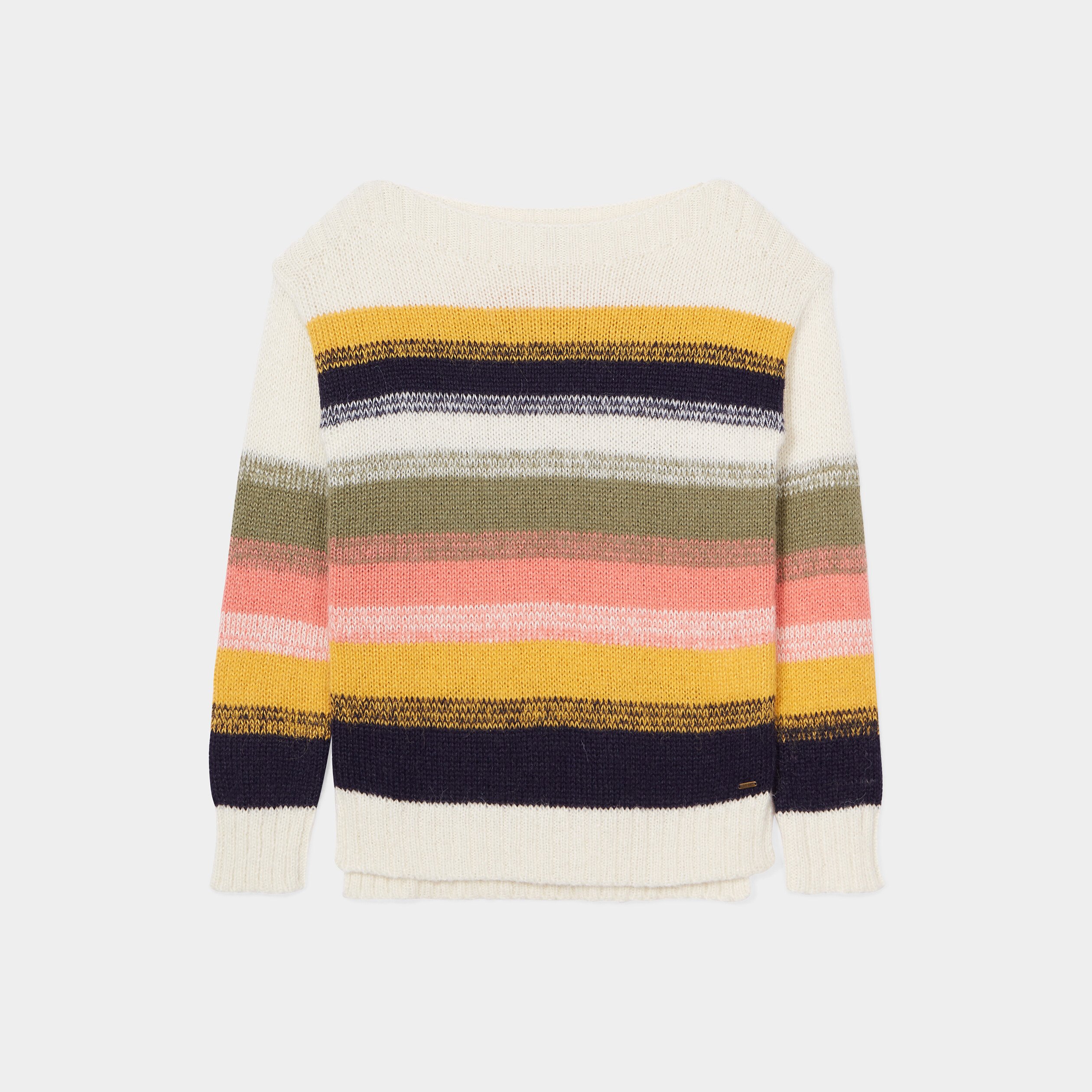 Pull manches longues blanc femme | La Halle