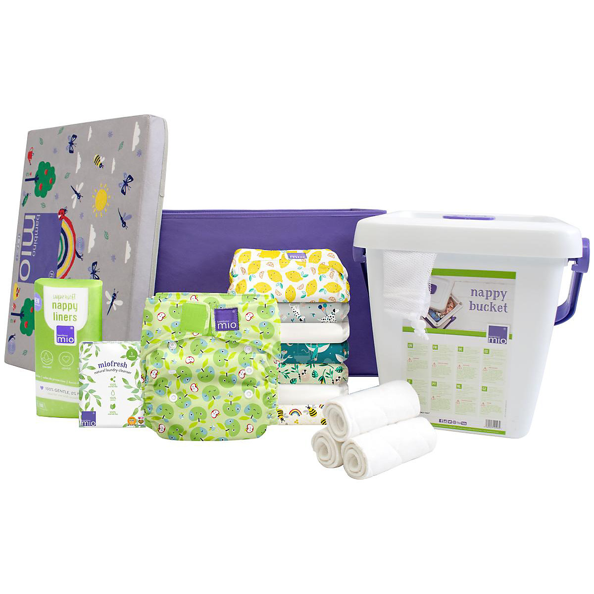 Bambino Mio, miosolo classic Stoffwindel Starter Set, Lieblinge