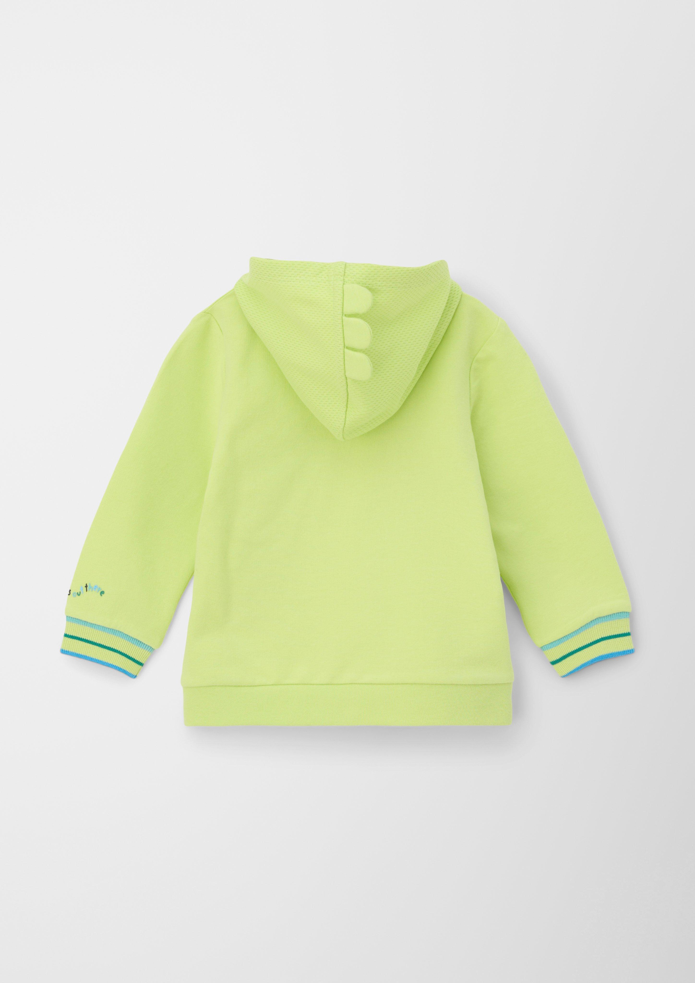 Sweatshirtjacke aus Baumwollstretch  2130739-7040