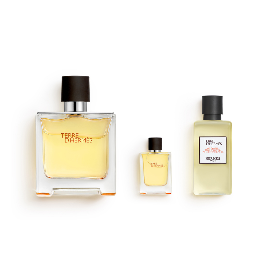 HERMÈS Coffret Terre d'Hermès, Parfum, 75 ml +5 ml + 40 ml Coffret