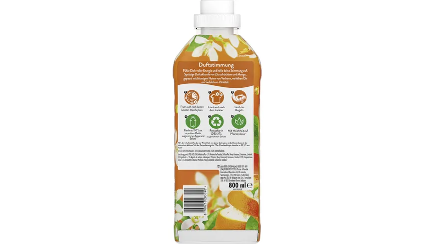 Lenor Weichspüler Orange & Verbene 800 ml