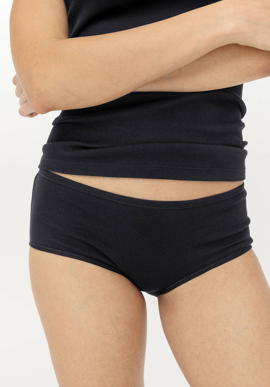 Panty low cut im 2-er Pack aus reiner Bio-Baumwolle