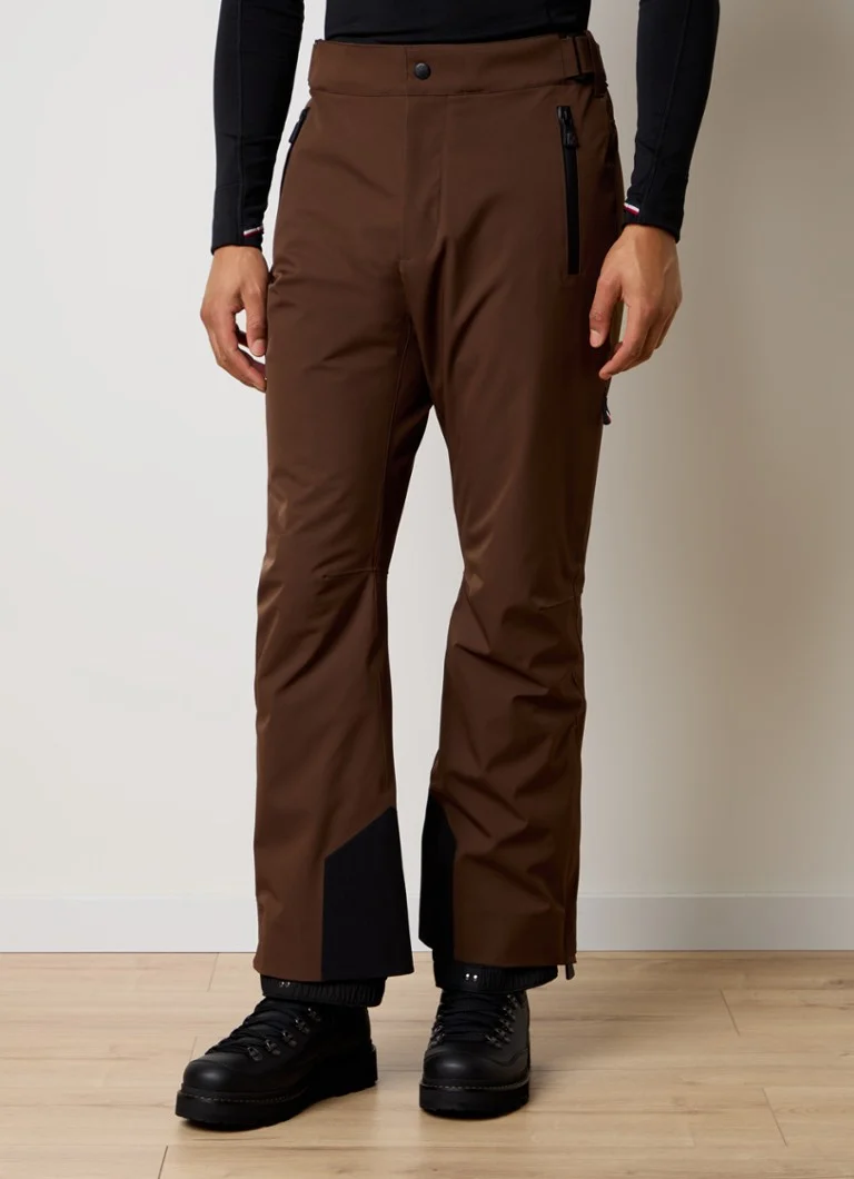Pantalon de ski Moncler coupe droite avec poches zippées