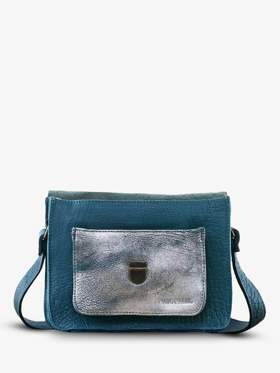 Mademoiselle George - Bleu Piscine / Argenté