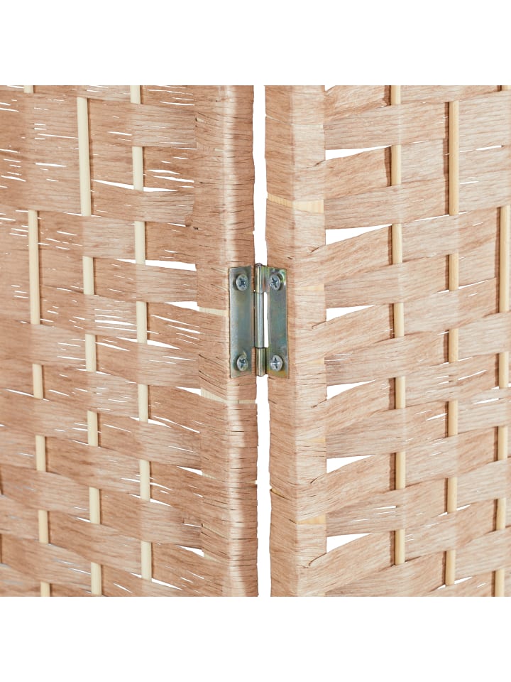 relaxdays Paravent in Natur- (B)180 x (H)180 cm günstig kaufen onesize