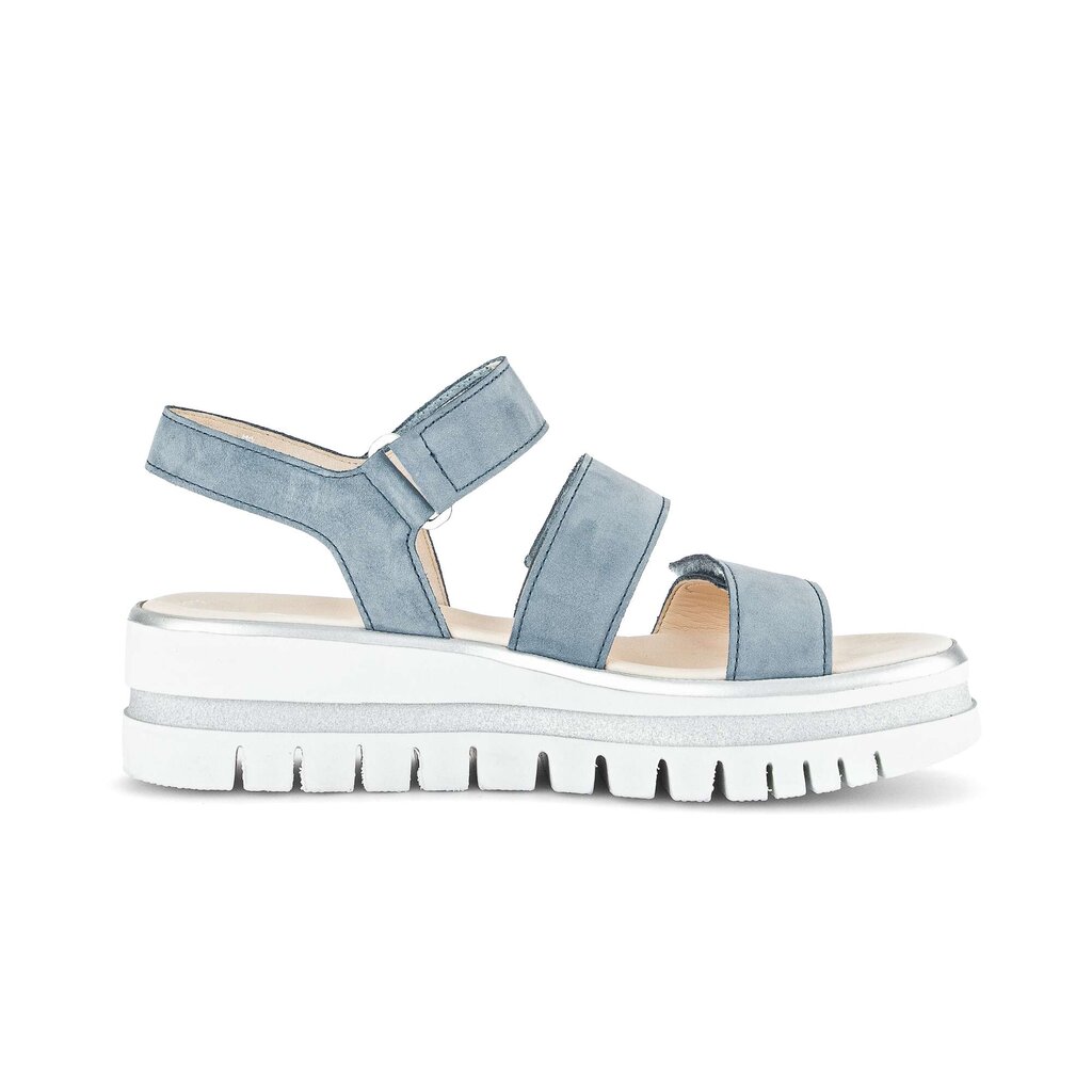 Gabor fashion Plateau Sandale blau