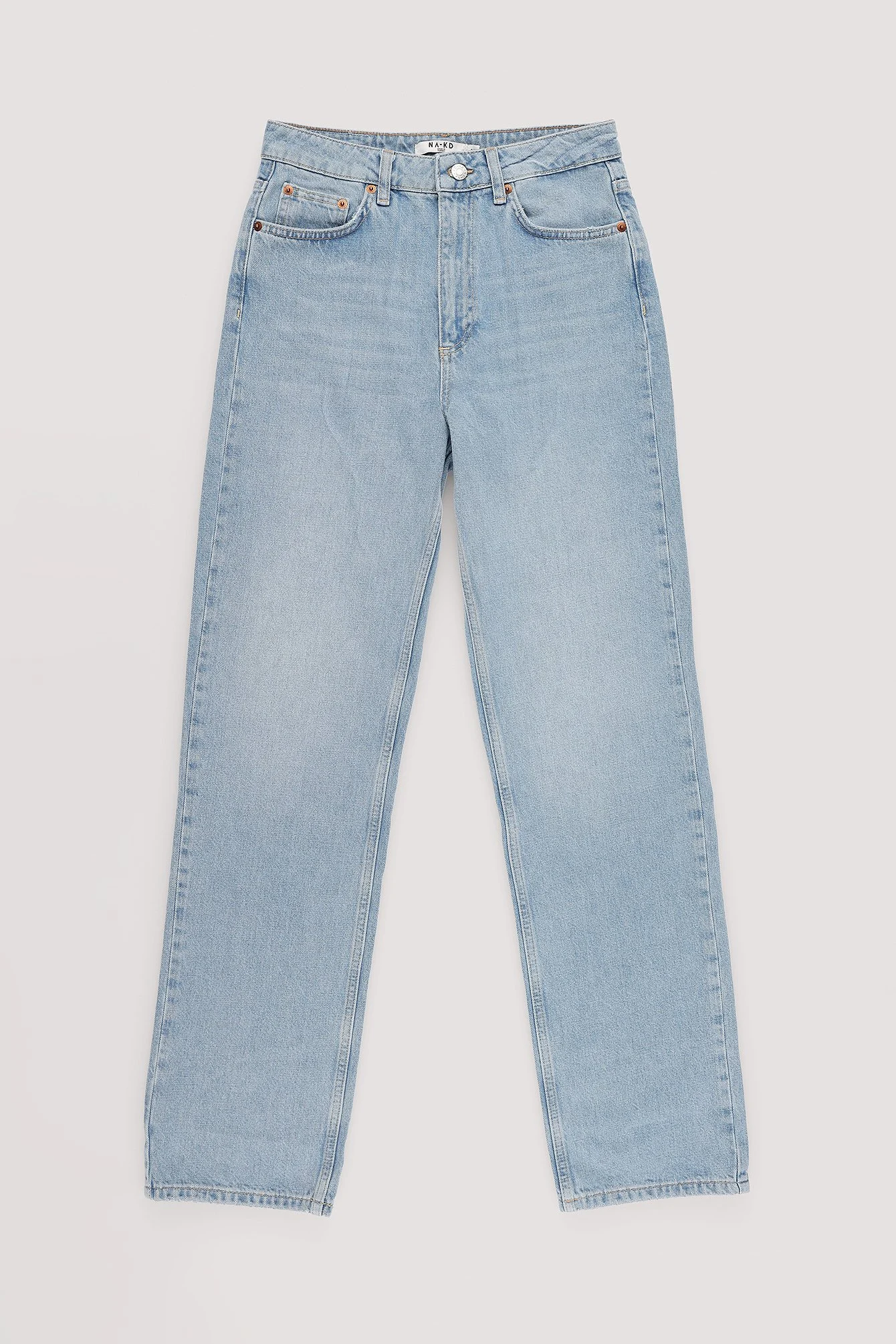 Gerade geschnittene Jeans mit hoher Taille