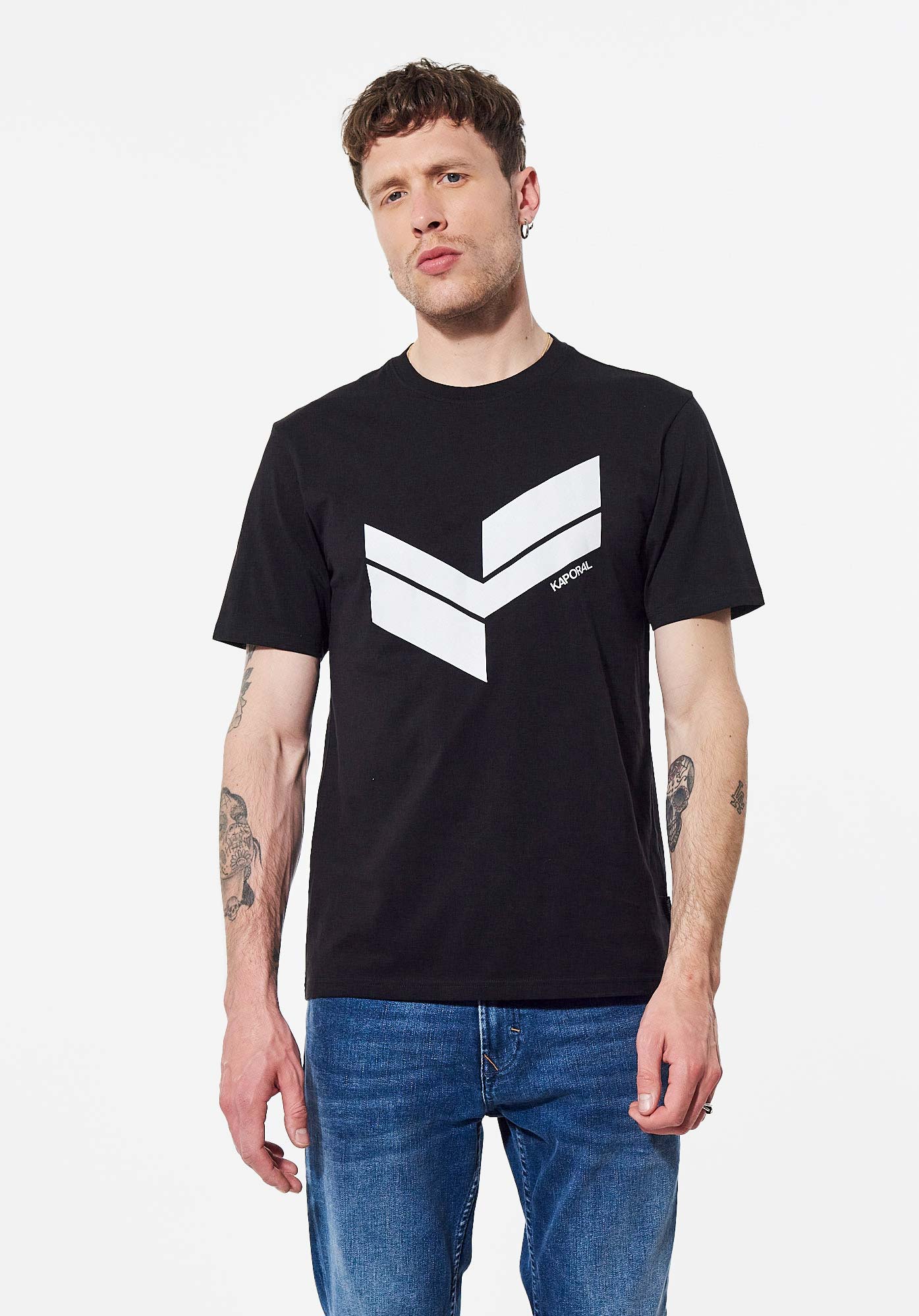 BRYZO  T-shirt noir Homme en 100% coton bio