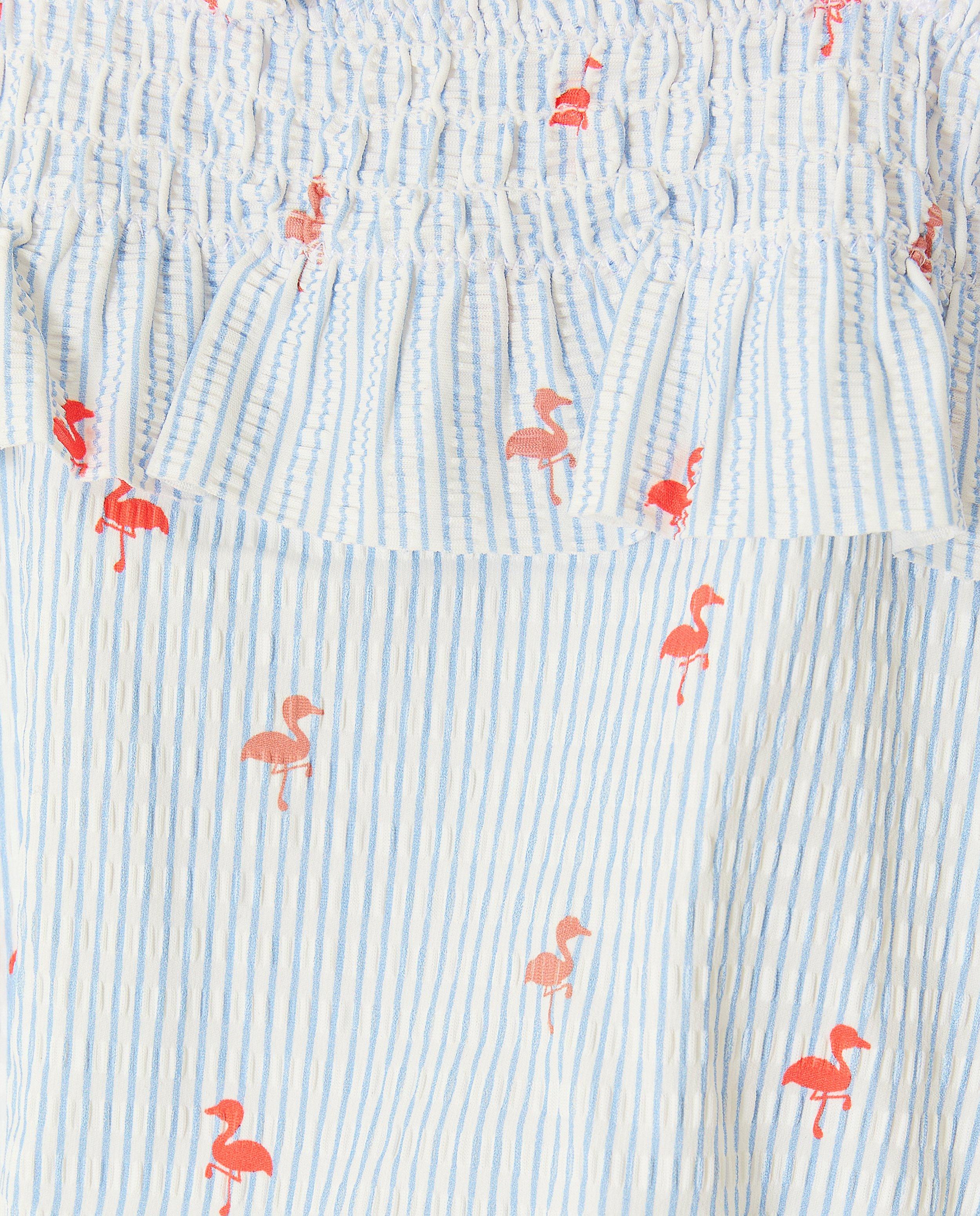 Costum de baie texturat Cuddles and Smiles, UPF 50+, albastru deschis