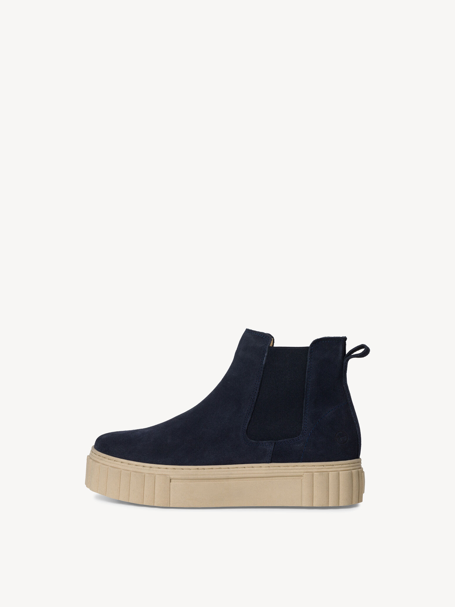 Bottine Chelsea en cuir - bleu