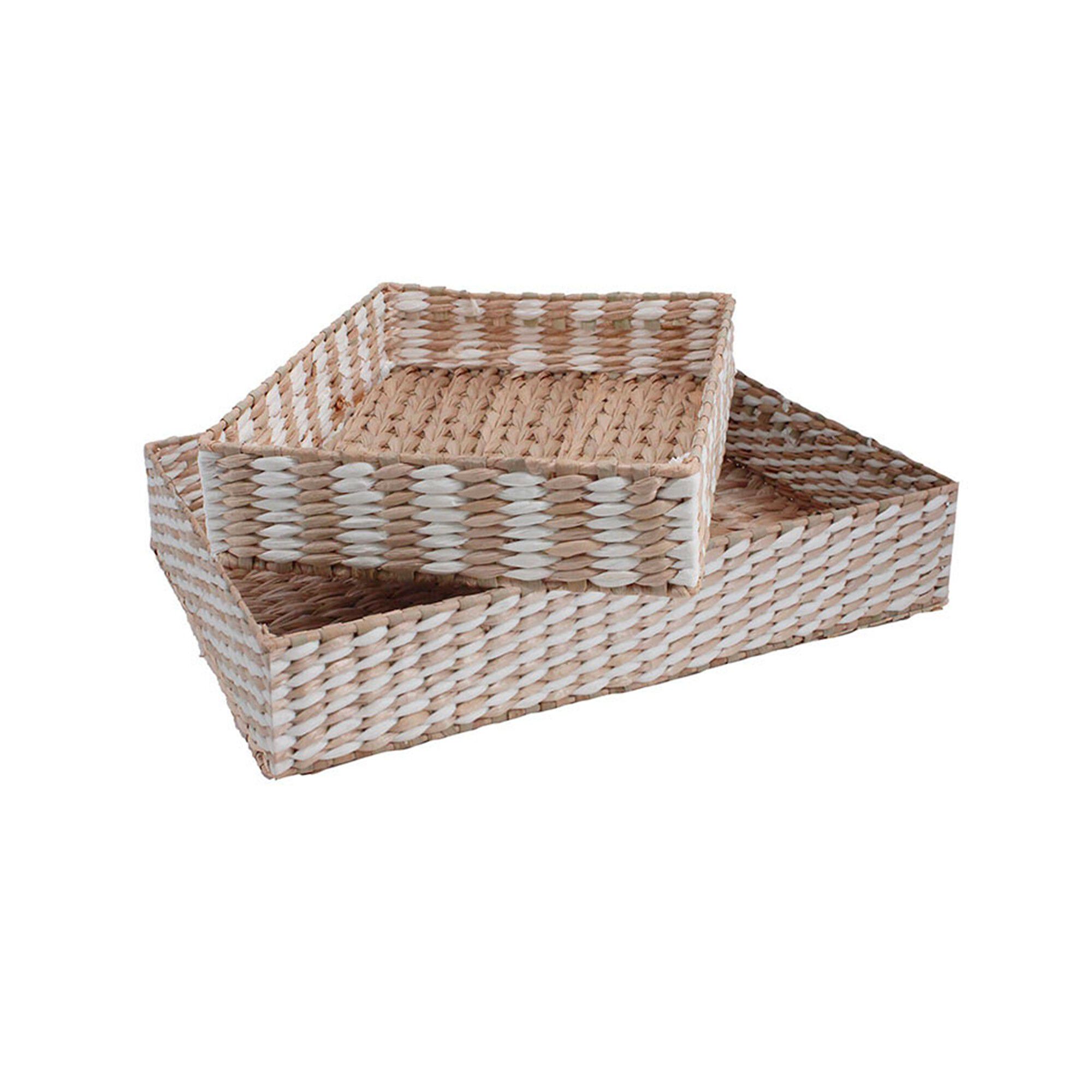 Plateaux rectangulaires en fibres naturelles