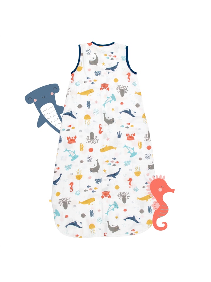 Schlummersack Musselin Babyschlafsack, 0.5 TOG in Hellblau günstig kaufen