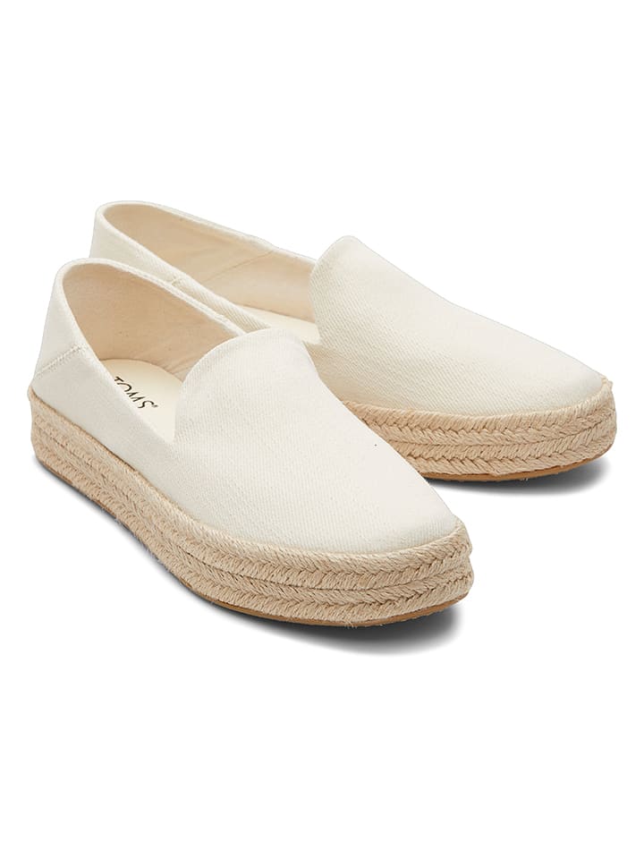 TOMS Espadrilles in Creme günstig kaufen