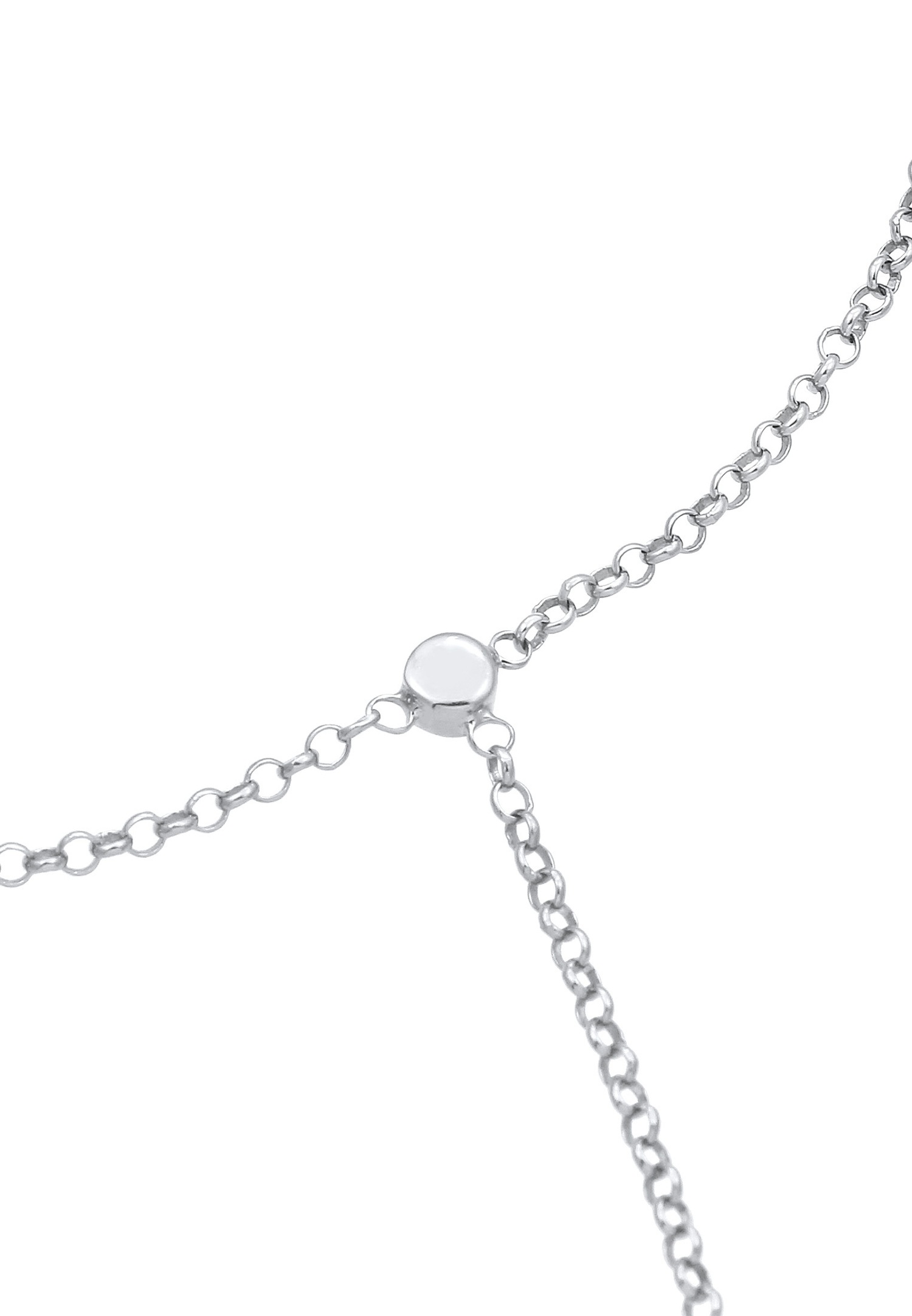 Elli Armband Handchain Basic Kristalle 925 Silber