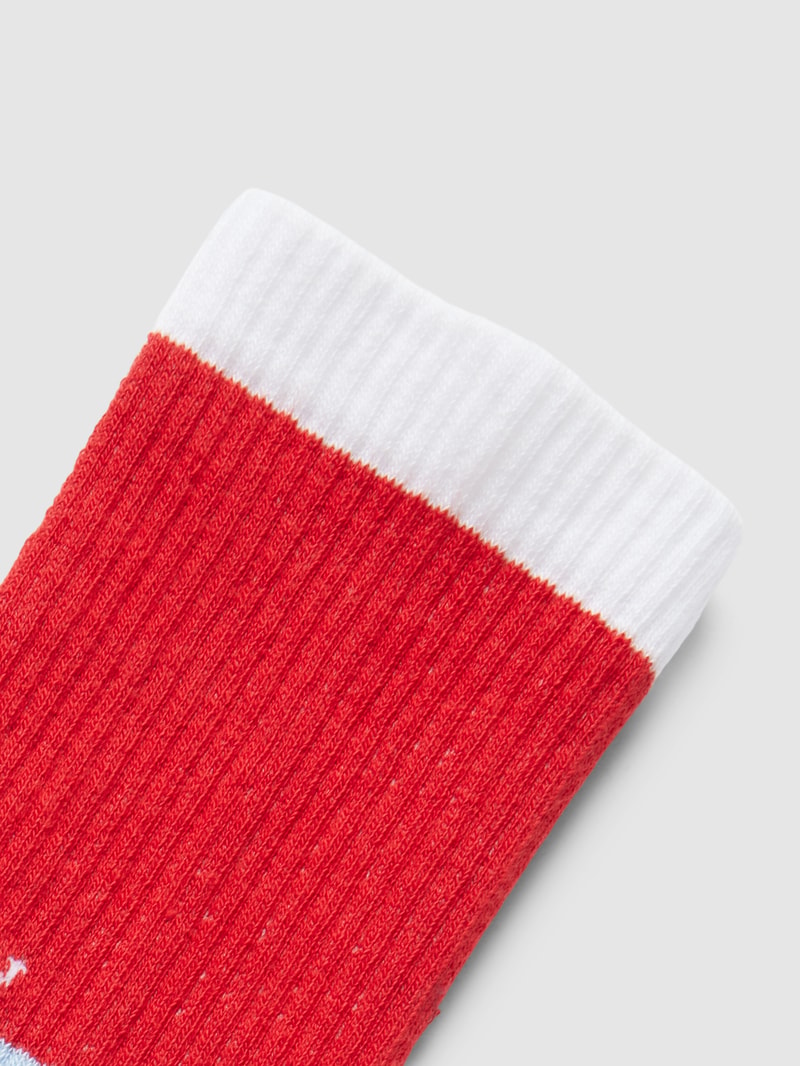 Socken mit Label-Details Modell 'COLORBLOCK' in weiß