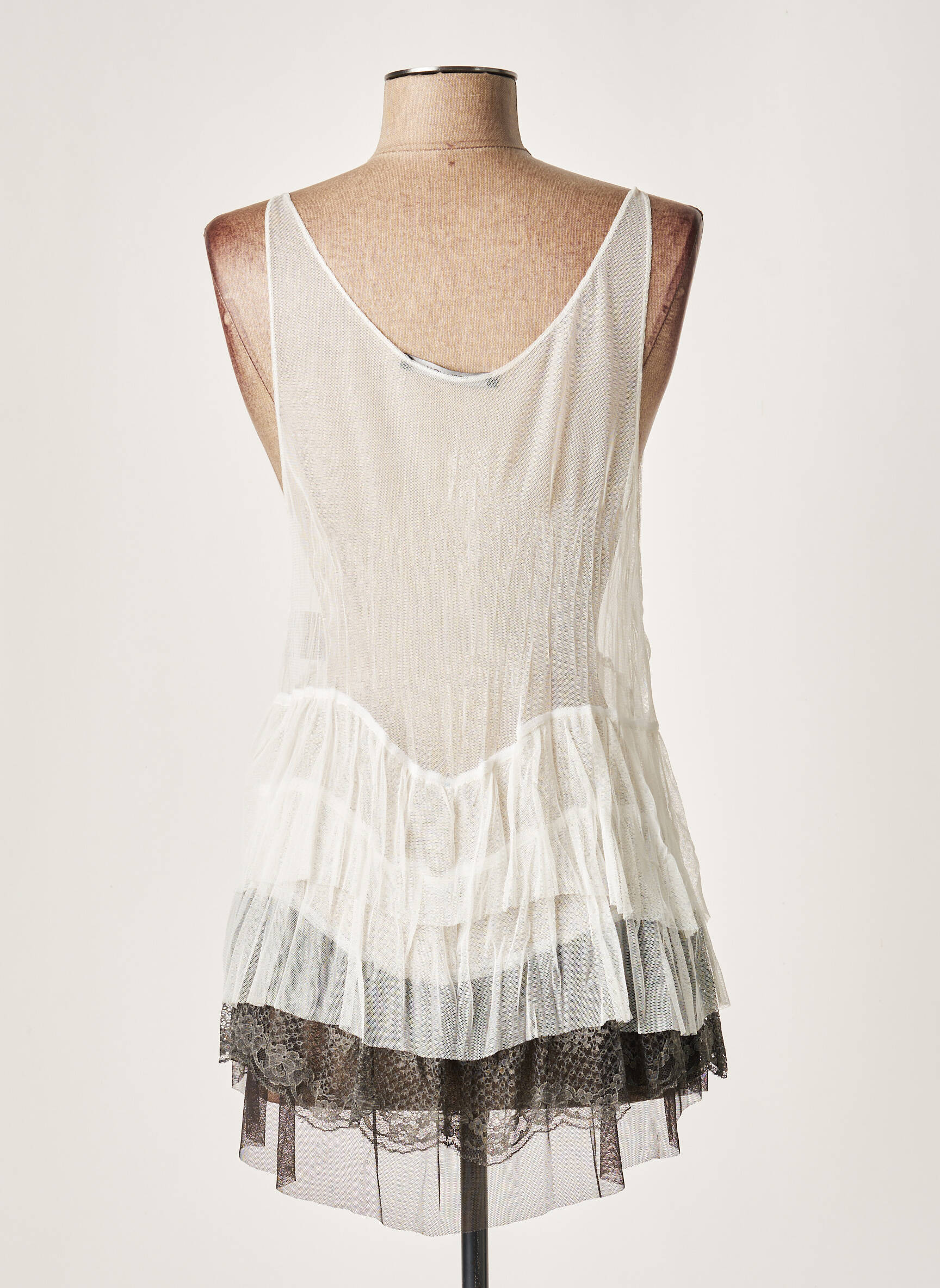 Lauren Vidal Tuniquesansmanche Femme couleur blanc