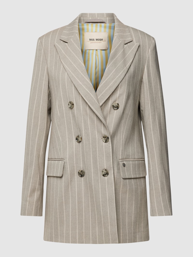 Blazer mit Reverskragen Modell 'Milla' in taupe