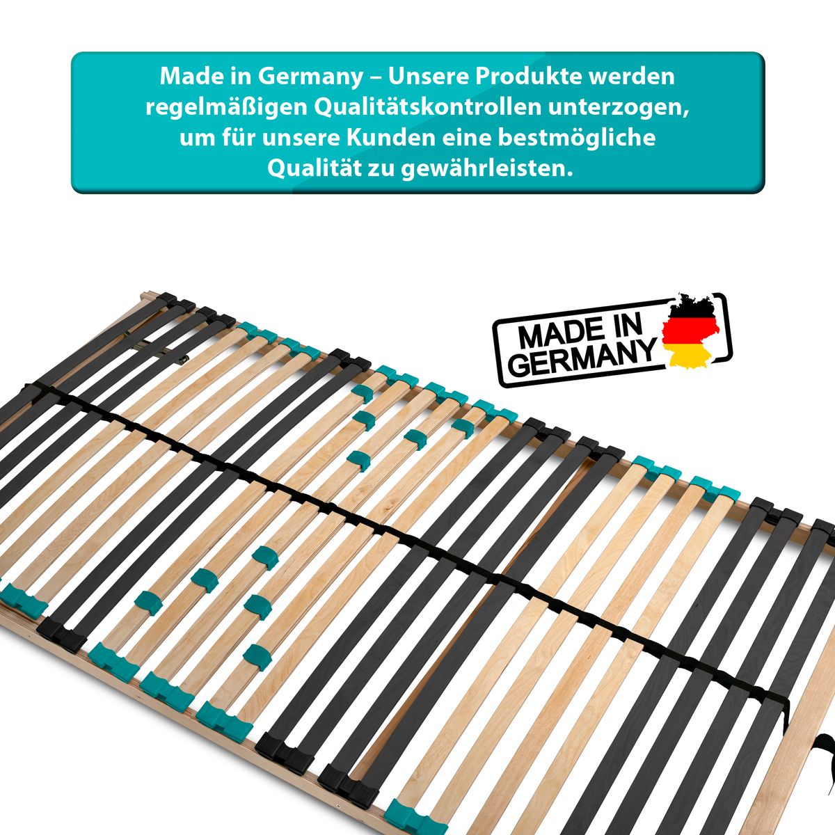 Coemo 7 Zonen Lattenrost DRÖMSON 70 x 200 cm Kopfteil verstellbar