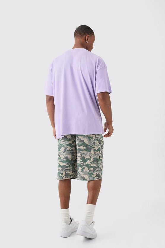 Oversize T-Shirt mit Space-Waschung