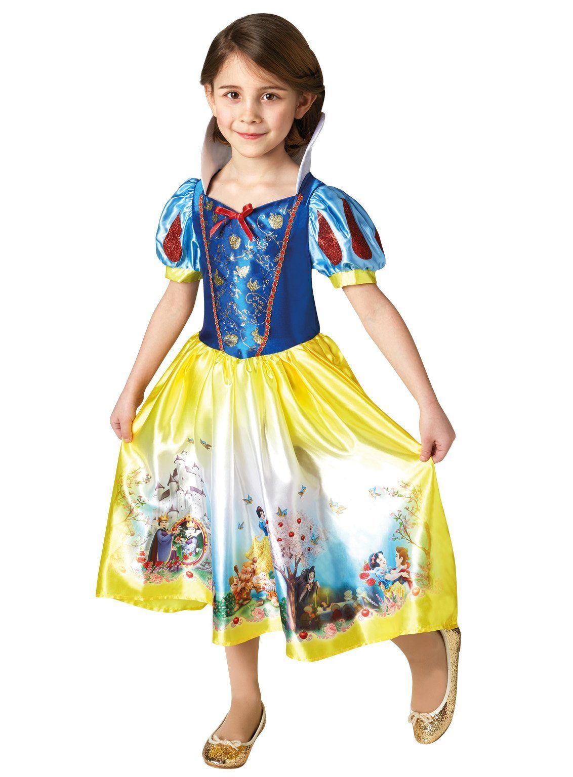 Rubie´s Kostüm  Prinzessin Schneewittchen Dream Kinderkostü, Traumhaftes Prinzessinnenkleid mit Szenen aus dem -Spielfilm