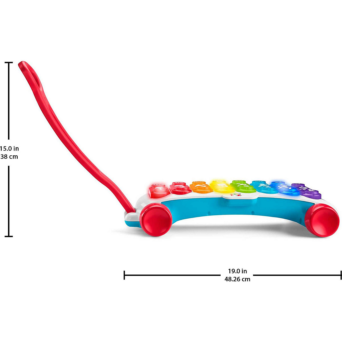 Fisher-Price leuchtendes Riesen-Xylophon, Lernspielzeug für Kleinkinder