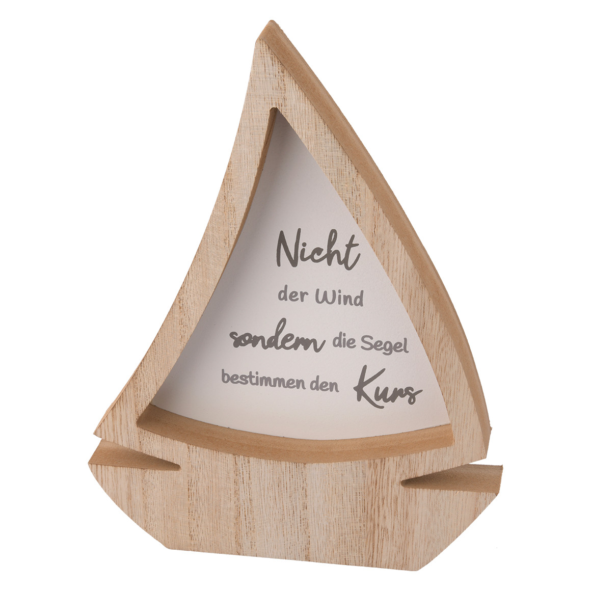 Deko-Aufsteller Boot mit Schriftzug