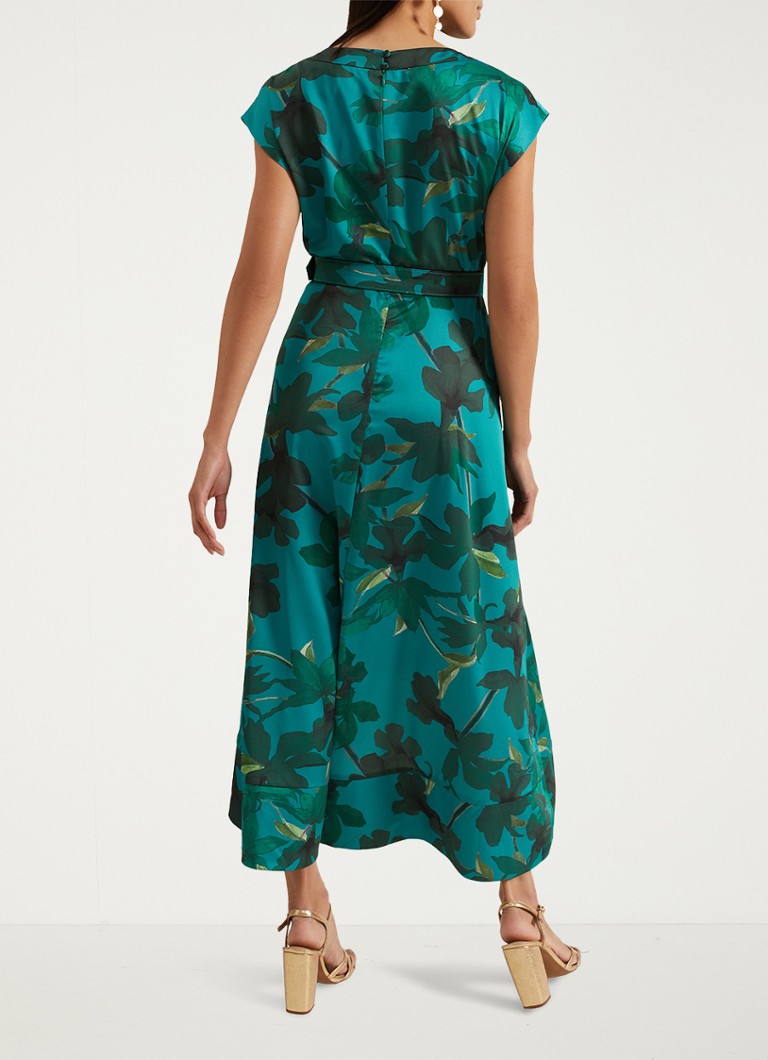 Vestido midi estampado Sabrianna de Phase Eight con cinturón.