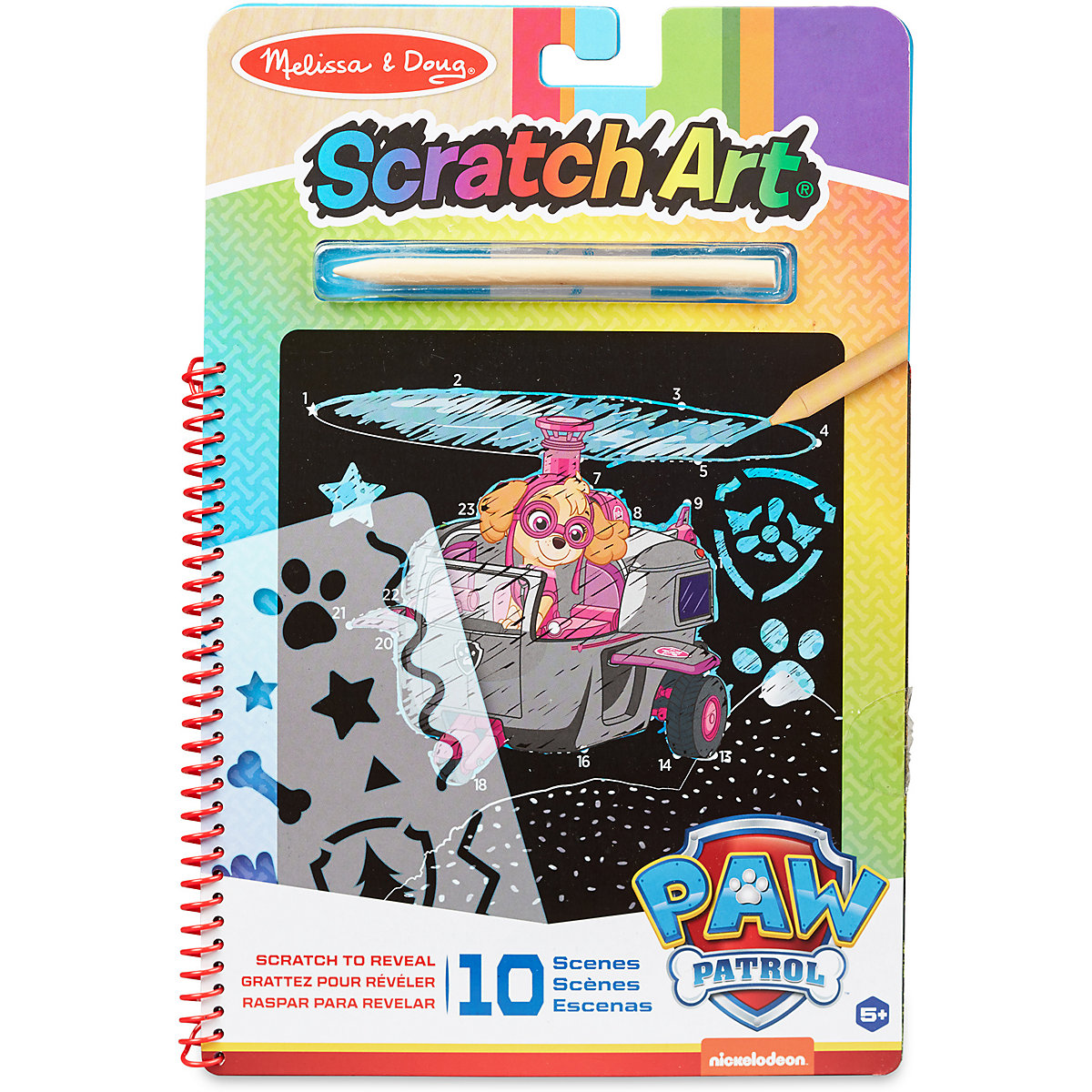 Scratch-Art-Blätter PAW Patrol - Skye