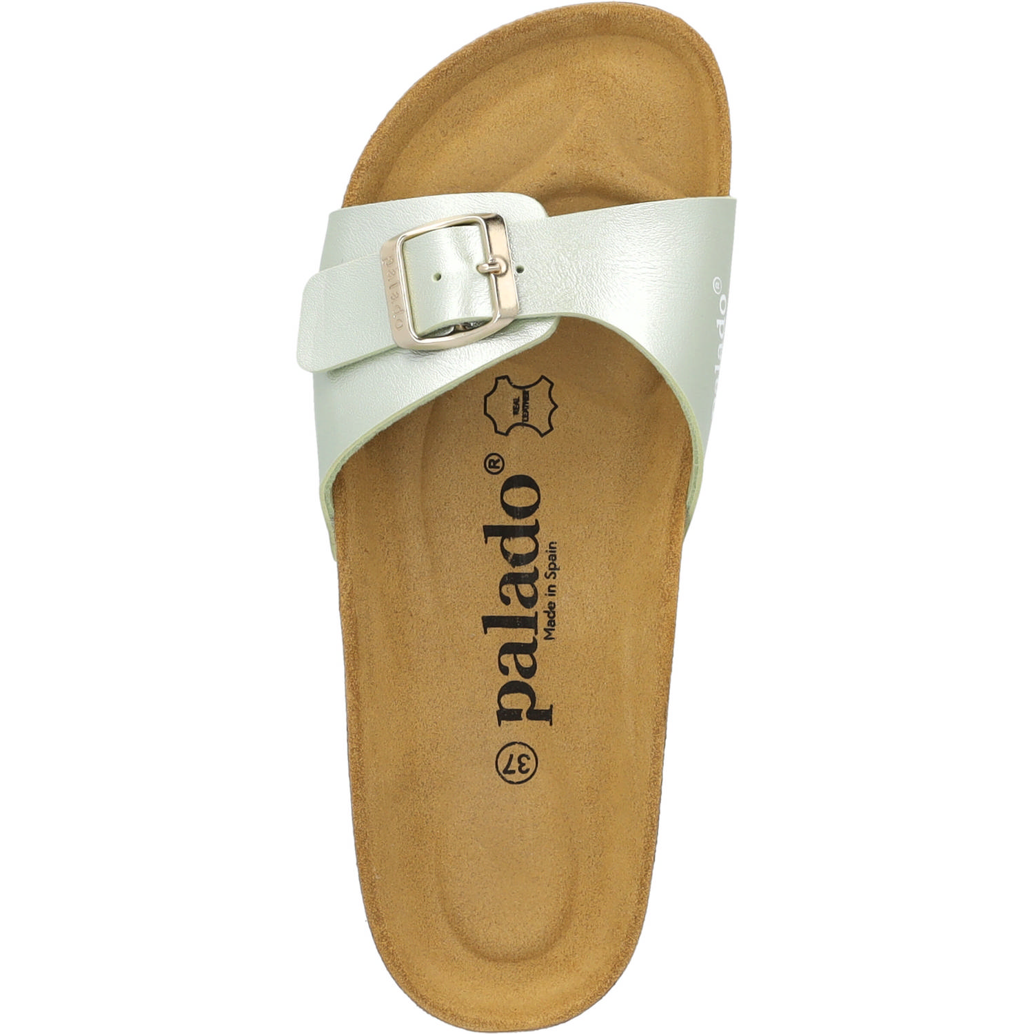 Palado Malta Metallic, Pantoletten, Damen, pistazie metallic