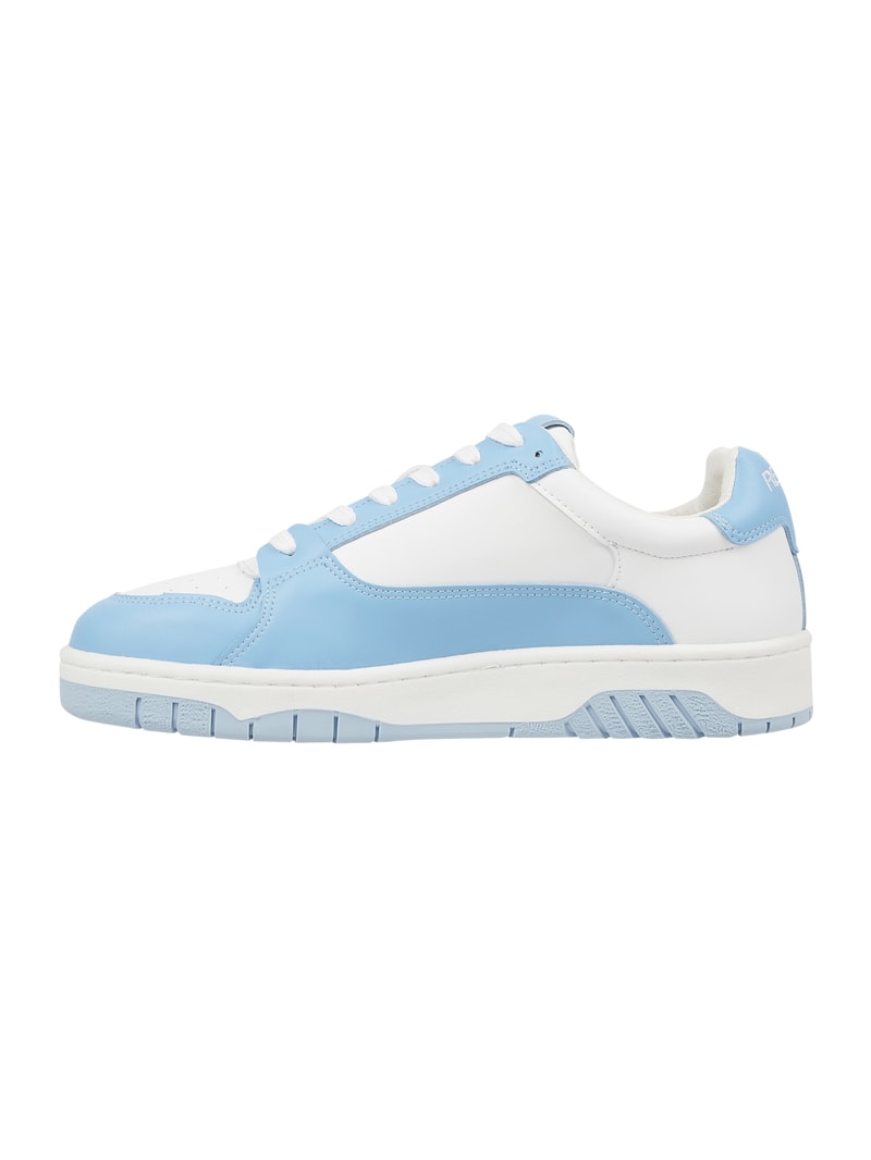 Sneaker mit Label-Details in hellblau