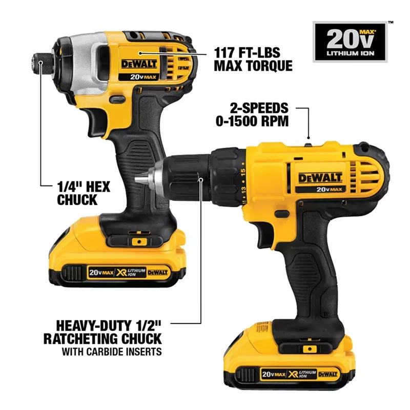 2024  DEWALT 18V Li-Ion Cordless Combo Kit(28-TOOL)
