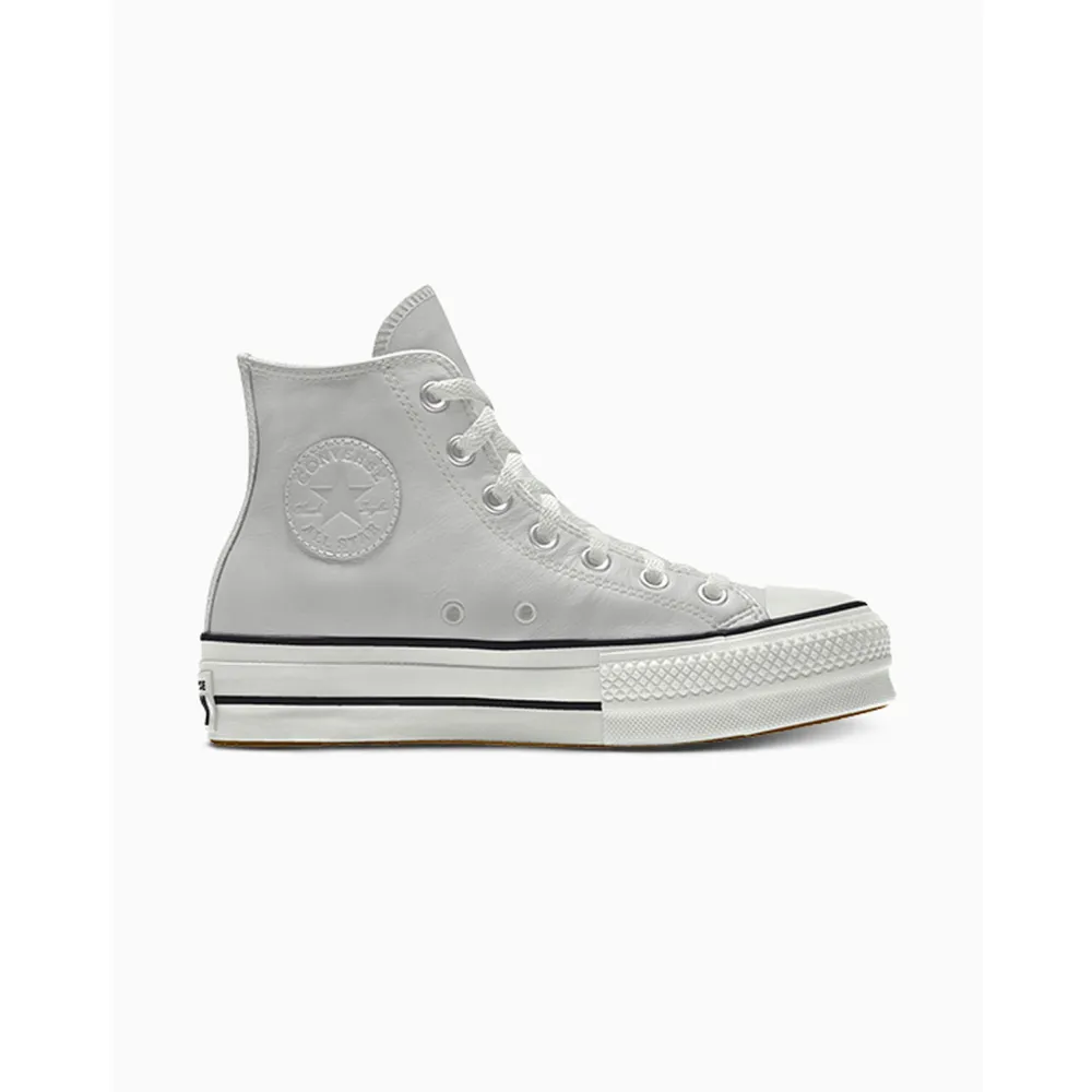Converse Custom Chuck Taylor All Star Lift Platform Leather By You 173157CSP24_FOSSILIZED_SC / grau