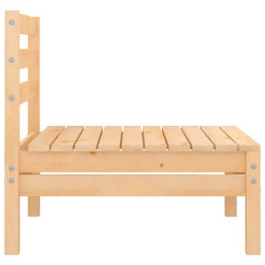 vidaXL Loungesofa 2-Sitzer-Gartensofa Kiefer Massivholz, 1 Teile