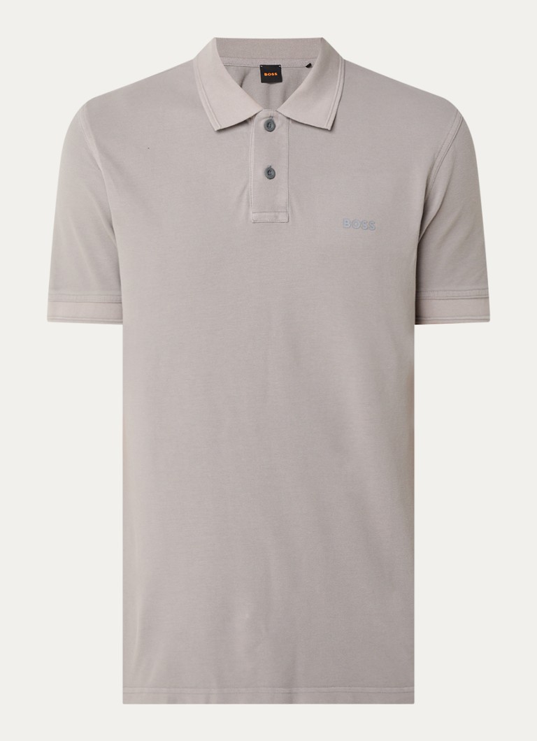 Polo HUGO BOSS Prime de corte regular, confeccionada em piqué de algodão com logotipo.