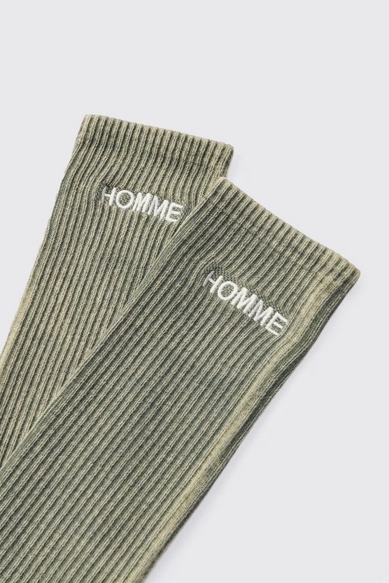 Grüne Homme Socken