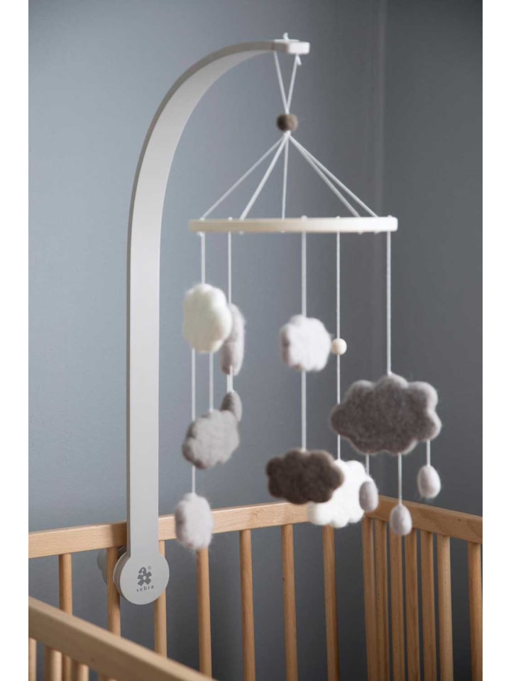 Sebra Mobile Wolken Filz grau 22 x 54 cm günstig kaufen onesize