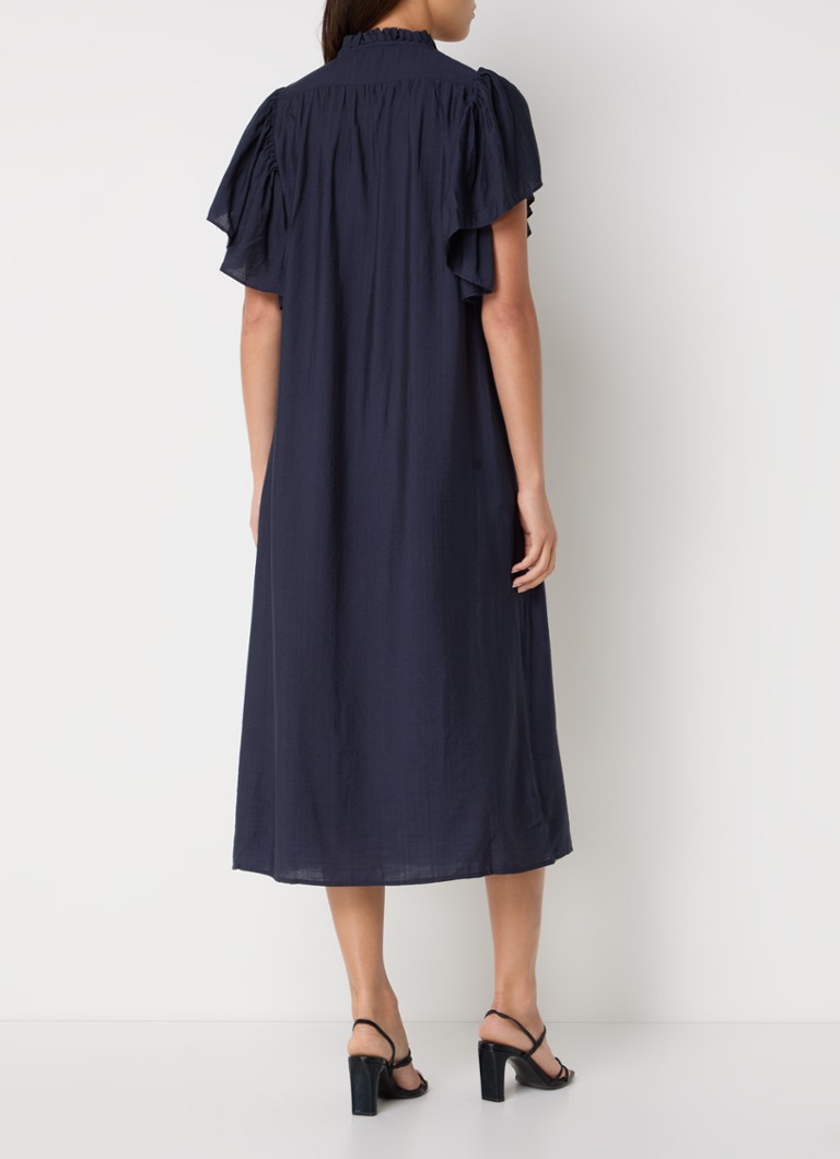 Vestido túnica midi Hera de Co'Couture con mangas de mariposa.