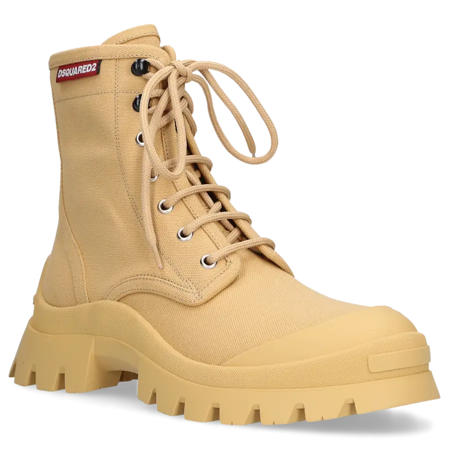 Dsquared2 - Stiefeletten TANK COMBAT Canvas - beige