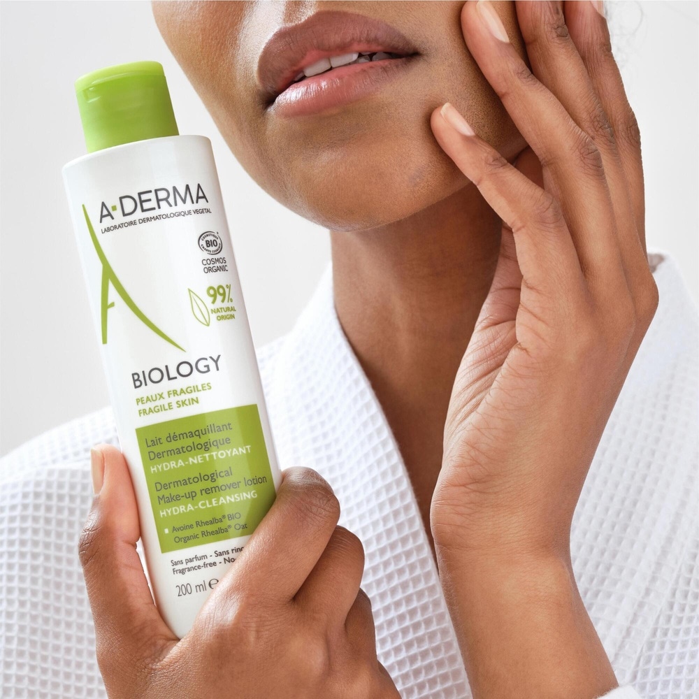 A-Derma Biology - Lait démaquillant dermatologiq ue hydra nettoyant BIO Nettoyant