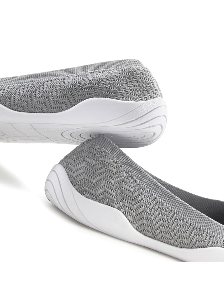 LASCANA Sneaker Ballerinas in grau günstig kaufen