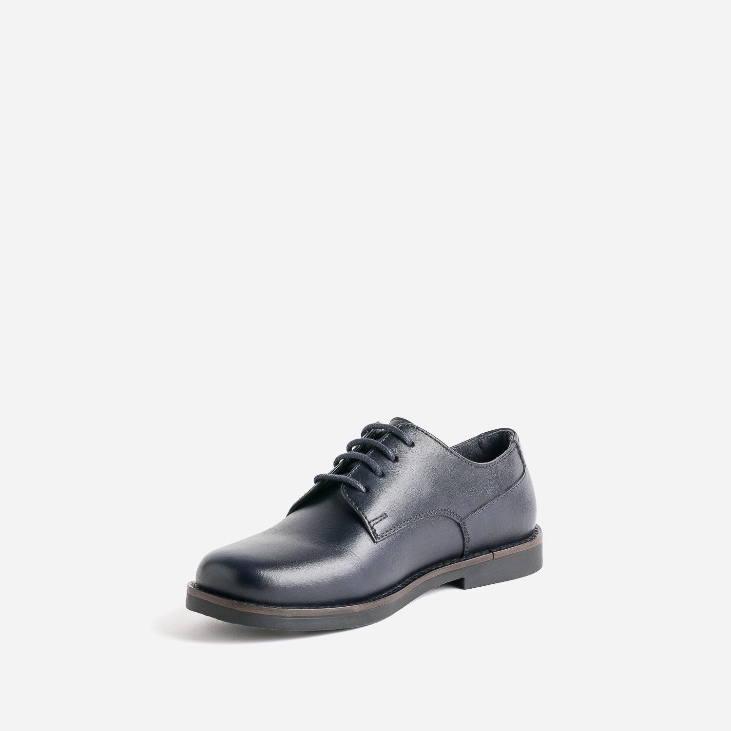 Derby BUGGY marine en cuir