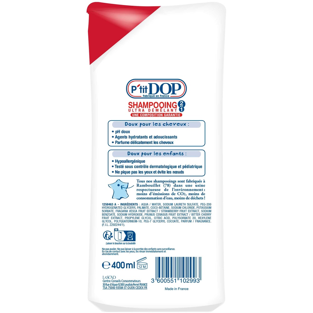 DOP Classique Shampooing Ultra Démêlant Fraise-Cerise