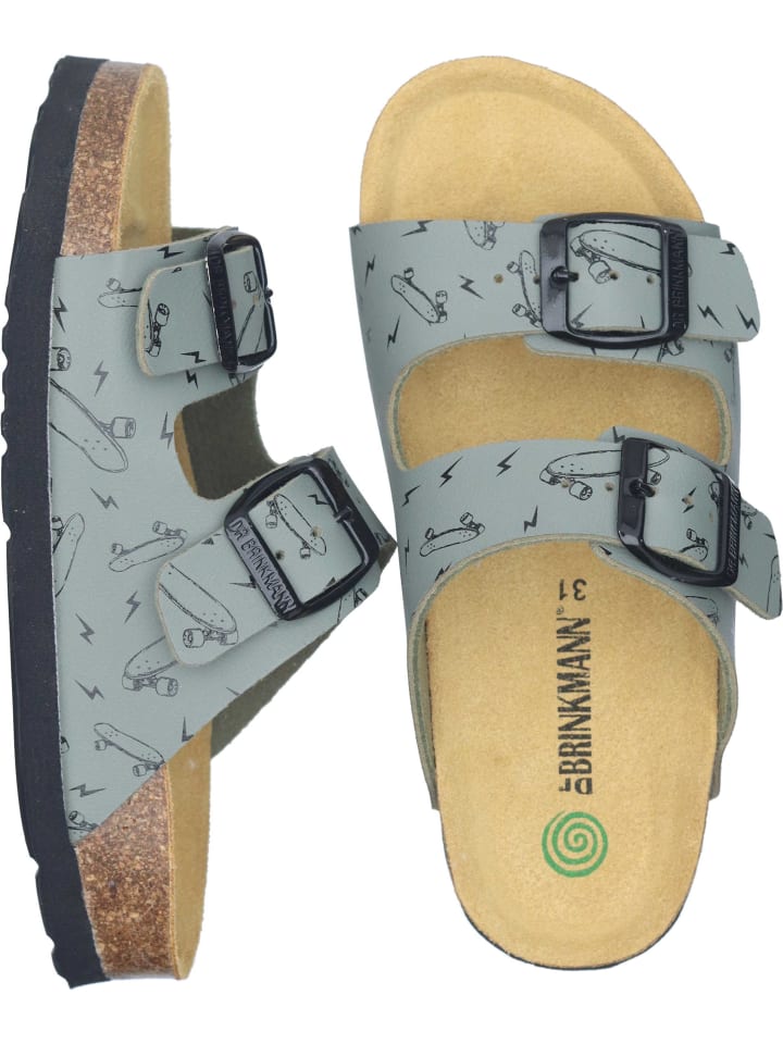 Dr. BRINKMANN Klassische Pantoletten in khaki günstig kaufen