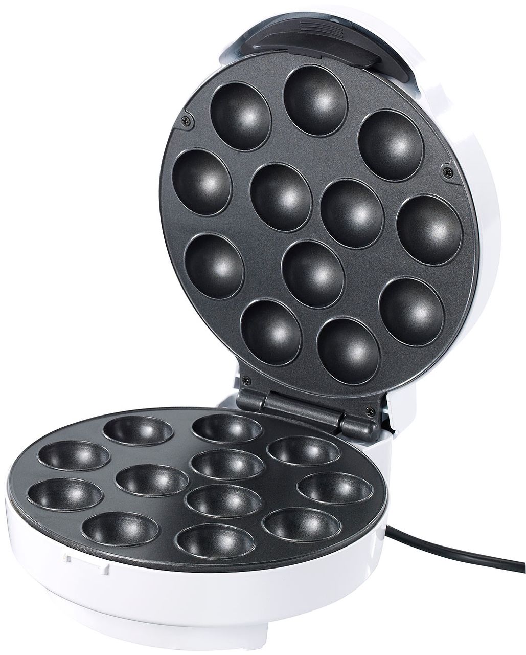 Rosenstein & Söhne Cake Pop Maker für 12 Miniküchlein 750 Watt antihaftbeschichtet Küchengerät Küchenmaschine