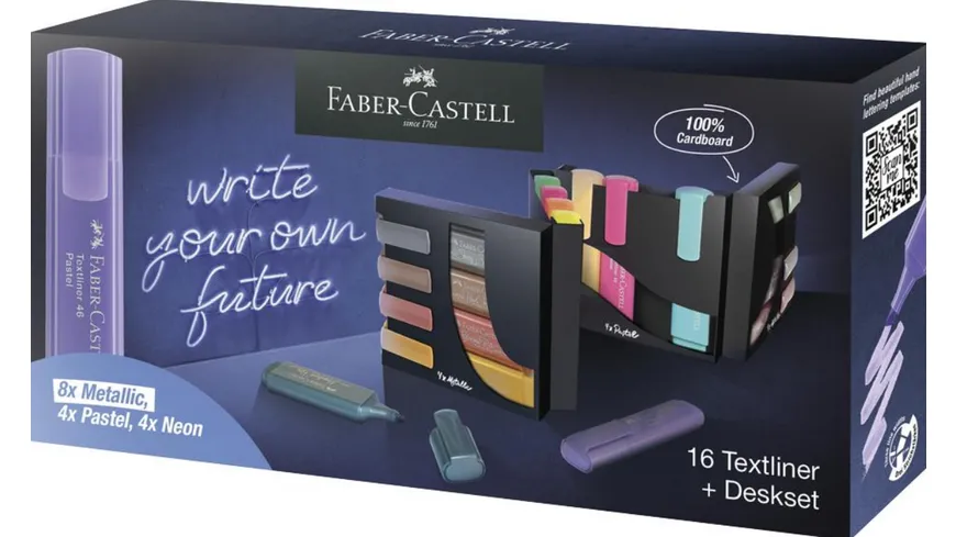 FABER-CASTELL write your future Textmarker Deskset 254603